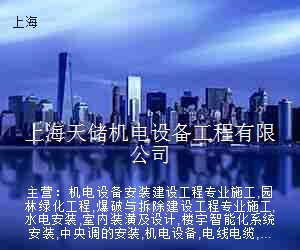 上海天储机电设备工程有限公司