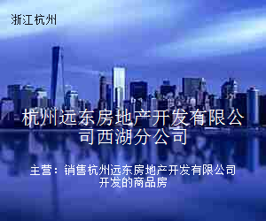 杭州远东房地产开发有限公司西湖分公司