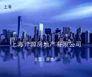 上海开源房地产有限公司