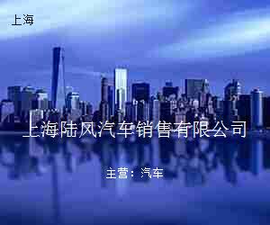 上海陆风汽车销售有限公司