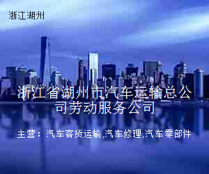 浙江省湖州市汽车运输总公司劳动服务公司