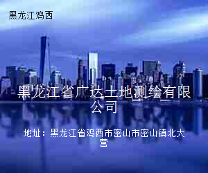 黑龙江省广达土地测绘有限公司