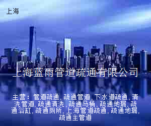 上海蓝雨管道疏通有限公司