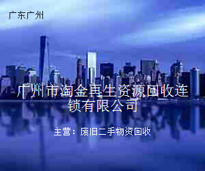 广州市淘金再生资源回收连锁有限公司